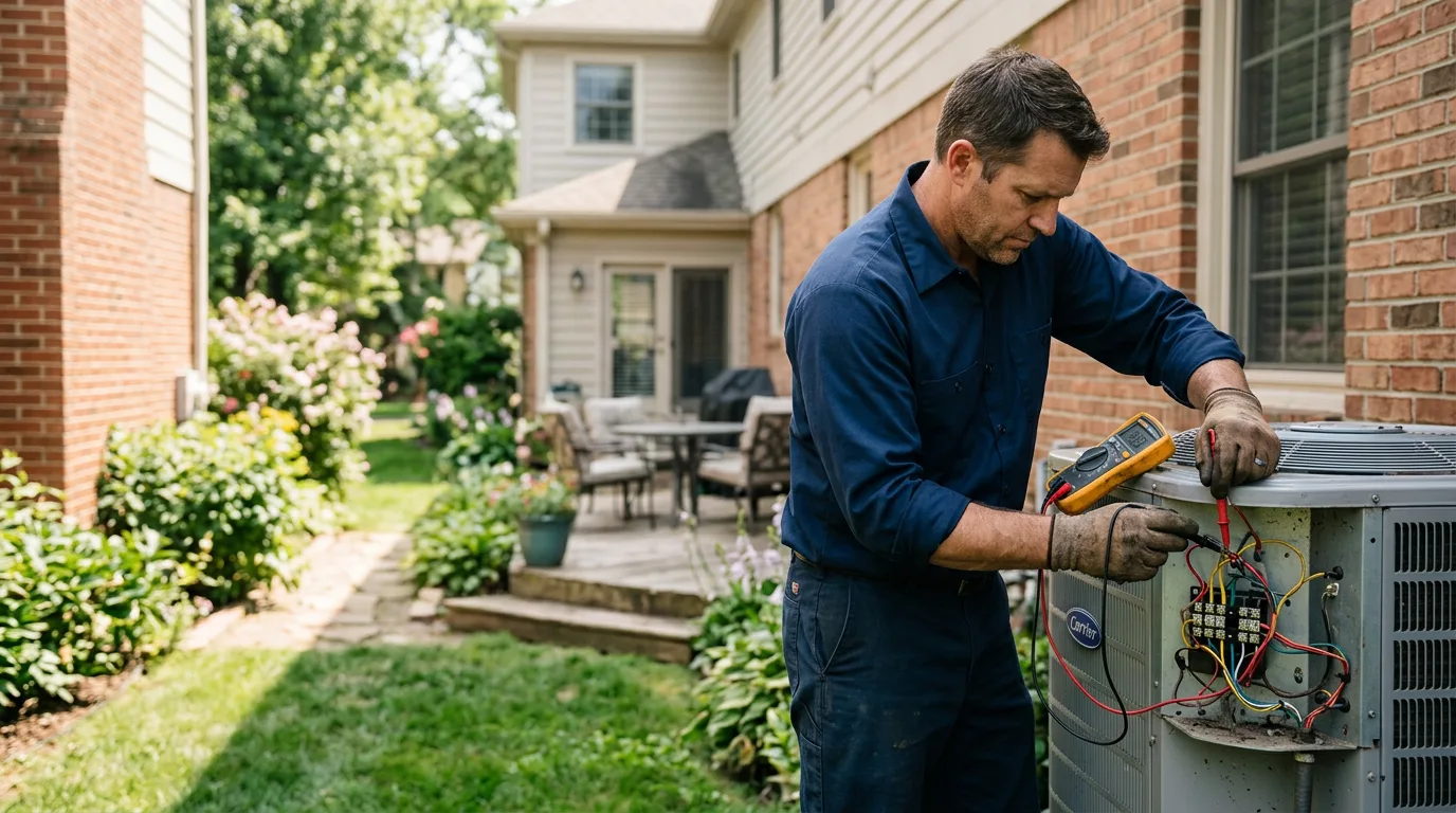 HVAC technician working near Stillwater, ME